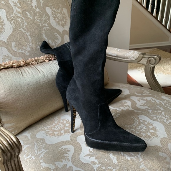 Colin Stuart Shoes - Colin Stuart suede platform boots